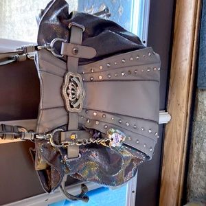 Kathy van zealand grey handbag